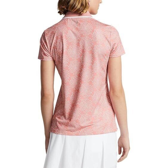 NEW! RLX Golf Ralph Lauren Women's S Printed Air Flow Jersey Polo Shirt NWT $115