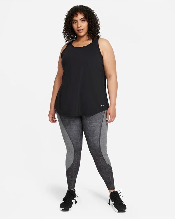 NEW! Nike Women's Plus Size 2X Dri-FIT One Luxe Mid-Rise Leggings NWT $100