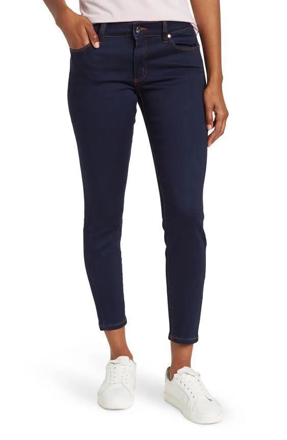 NEW! Tahari Women's 6/28 Kelly Mid-Rise Seta-Silk Denim Skinny Jeans NWT $98