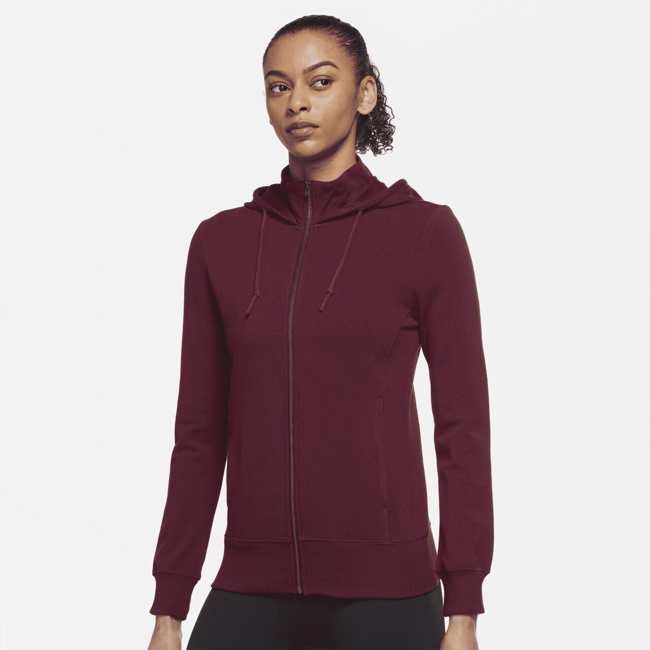 NEW! Nike Yoga Women's Plus Size 3XL Fleece Full-Zip Hoodie NWT $75