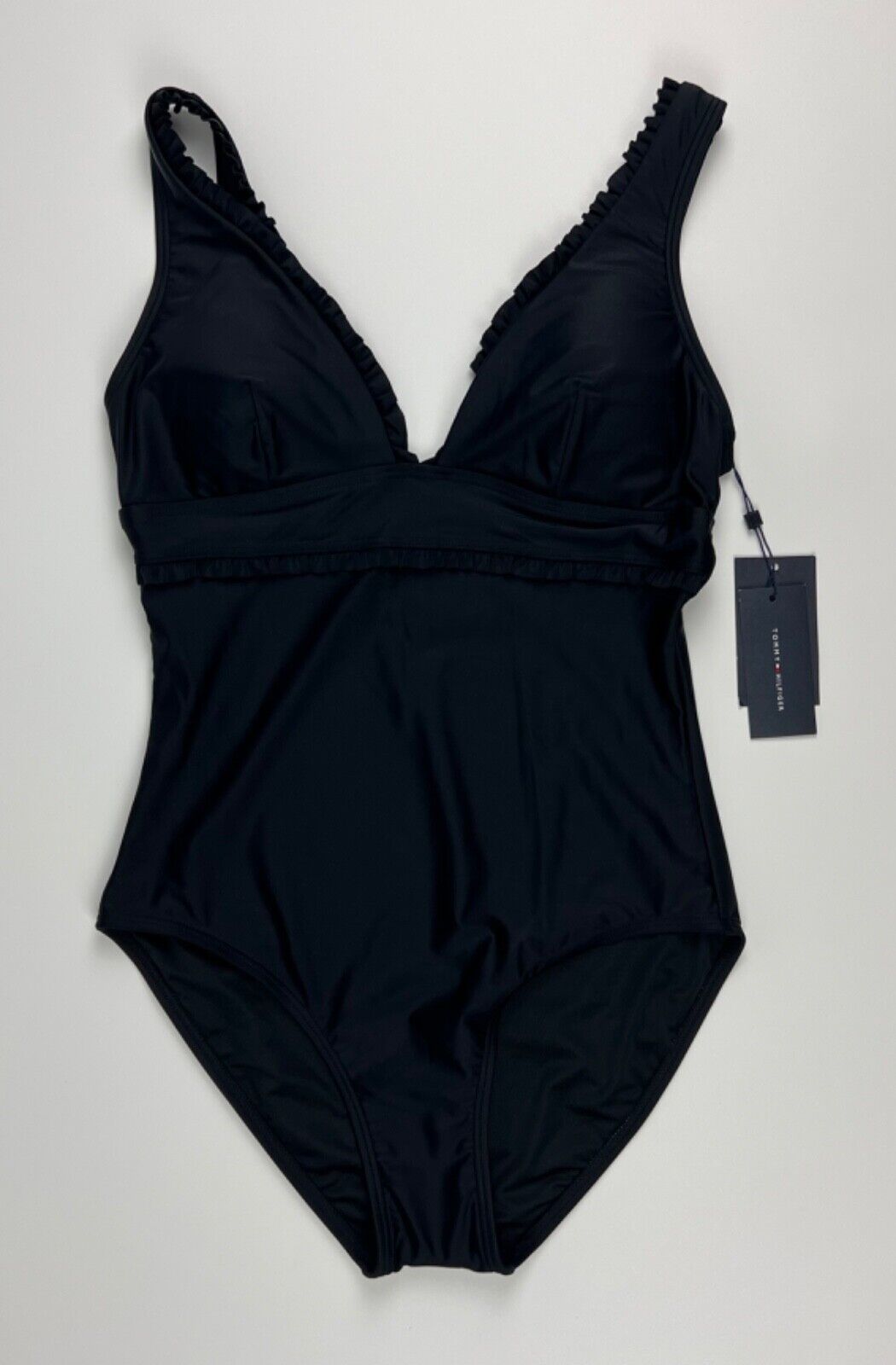 NEW! Tommy Hilfiger Women's 10 Ruffled One-Piece Swimsuit NWT $98