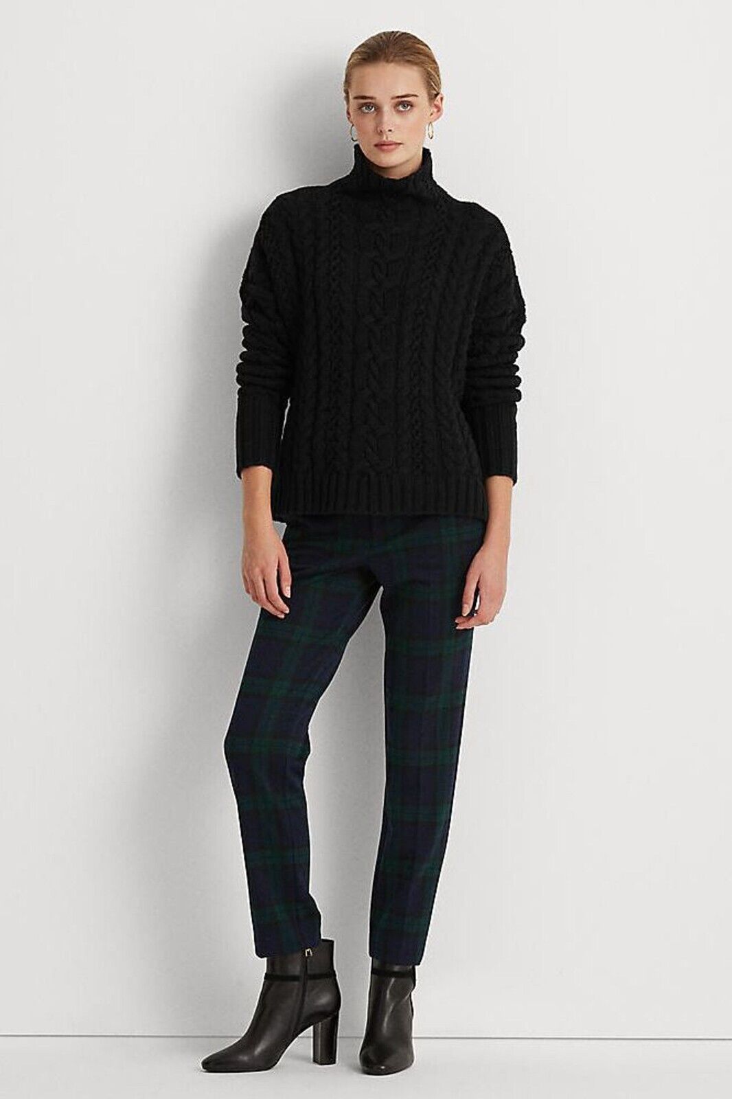 NEW! Lauren Ralph Lauren Women's M Cable Knit Turtleneck Sweater NWT $145