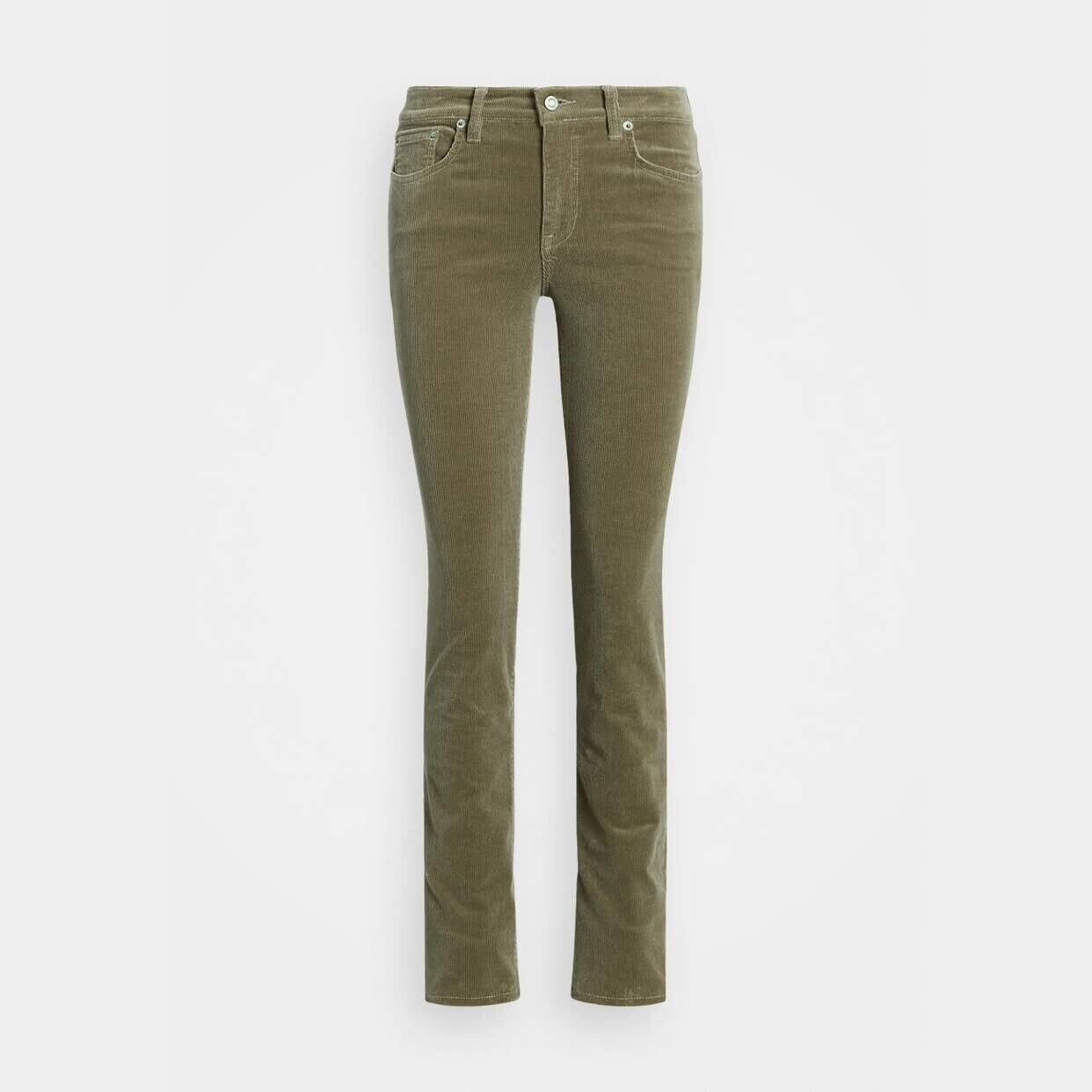 Lauren Ralph Lauren Women's Stretch Corduroy Mid-Rise Straight Pant