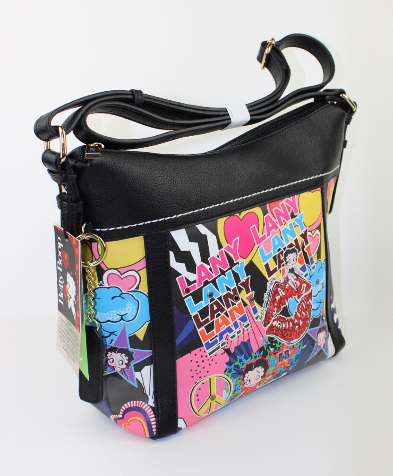 NEW! Betty Boop Women's Lany Vegan Shoulder Handbag