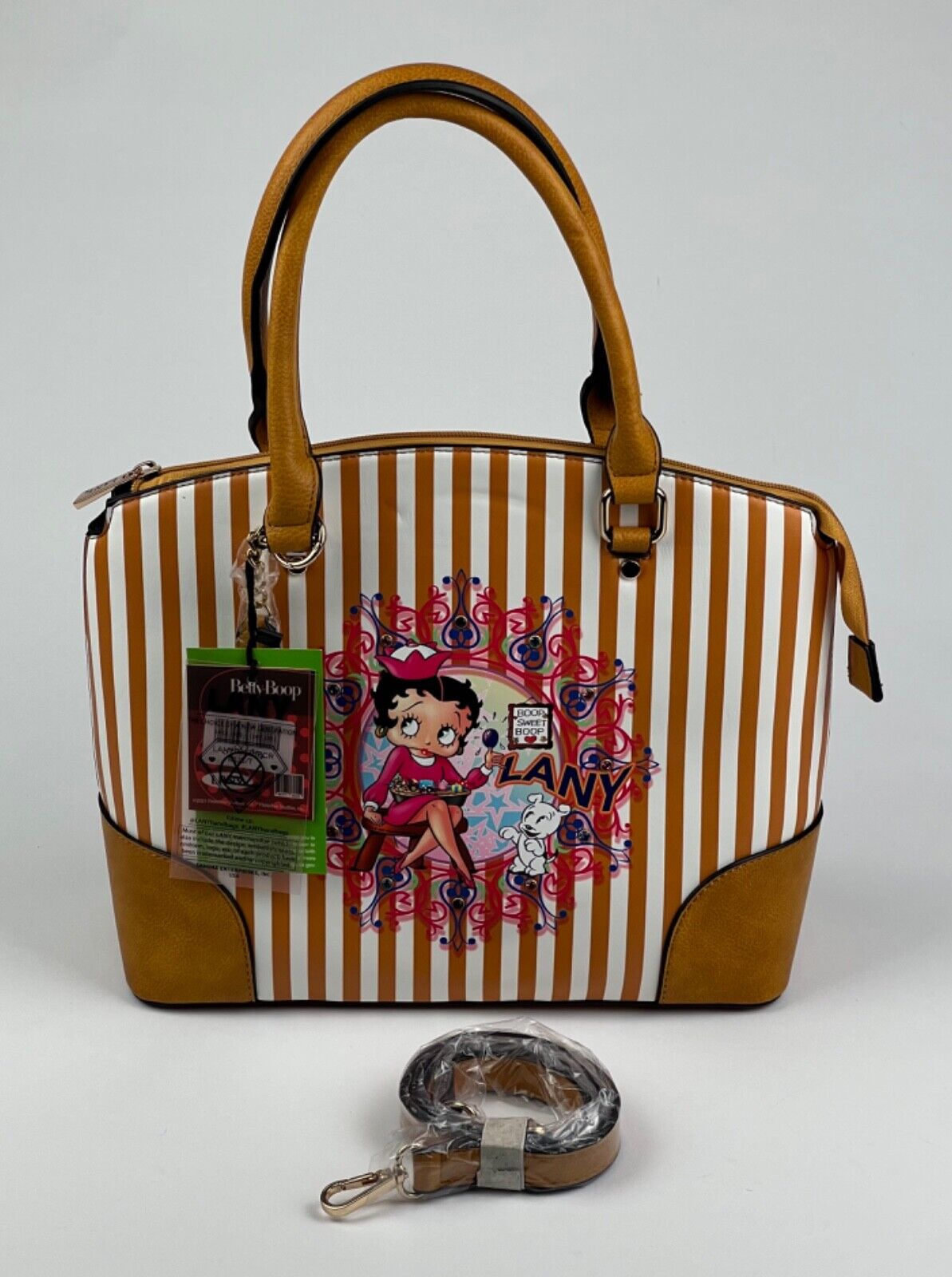 NEW! Betty Boop Women's Lany Boop Sweet Boop Vegan Shoulder Handbag