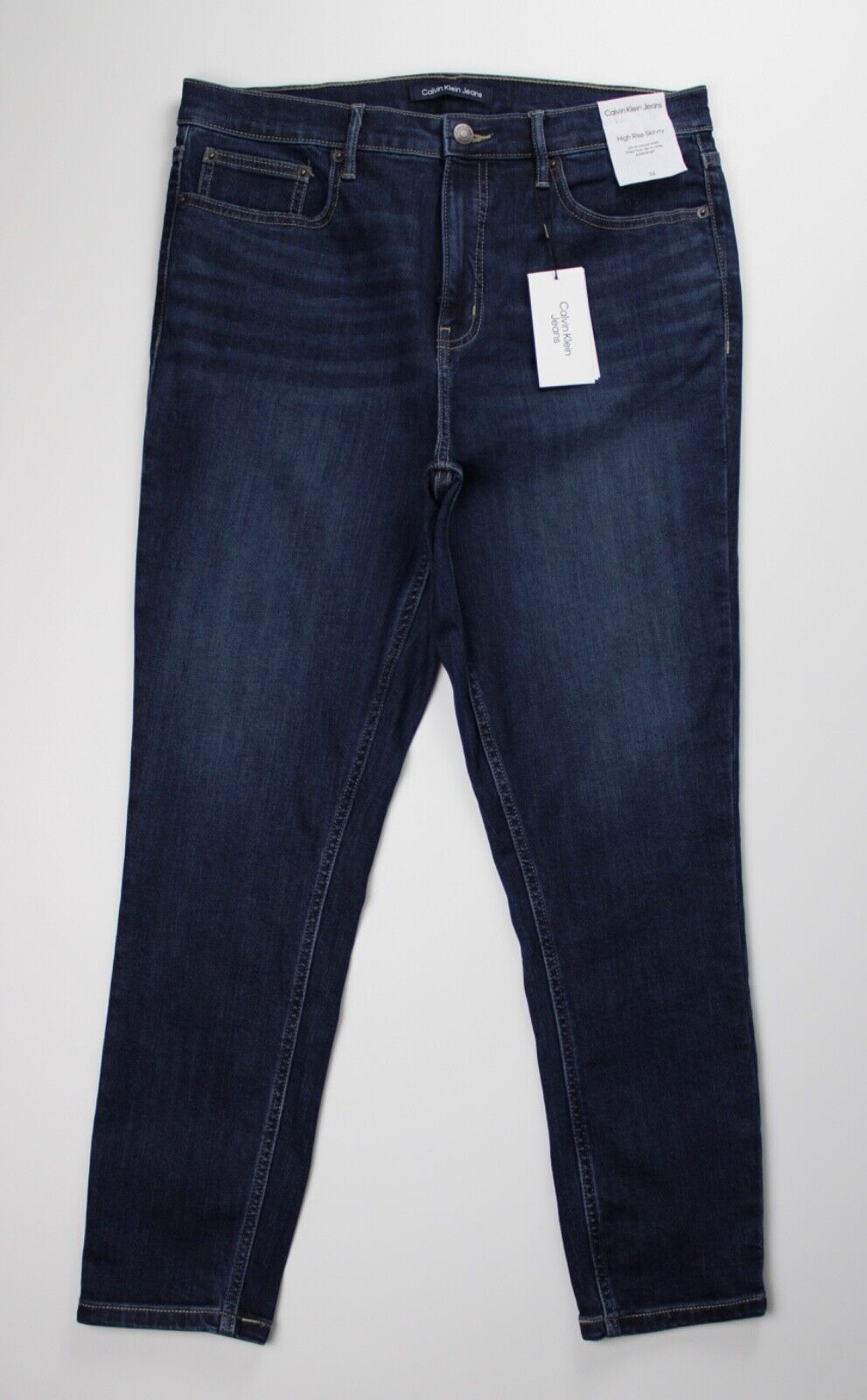 NEW! Calvin Klein Women's 32 Skinny High Rise Comfort Stretch Jeans NWT $69.50