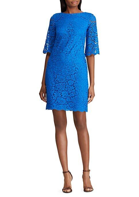 NEW! Lauren Ralph Lauren Women's 8 Lace Sheath Dress NWT $155