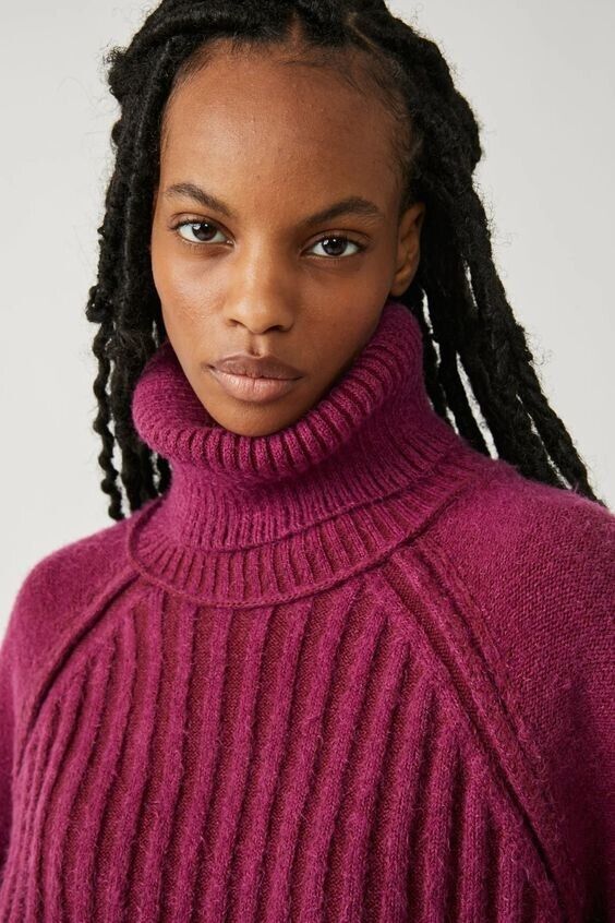 Free People Women's Big City Turtleneck  Sweater