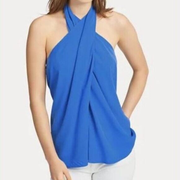 NEW! Polo Ralph Lauren Women's Size 2 Twist Front Halter Top NWT $198