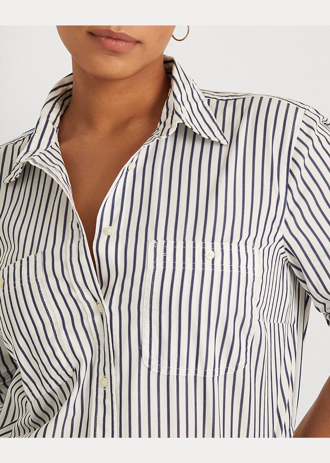 Lauren Ralph Lauren Women's Striped Cotton Shirt