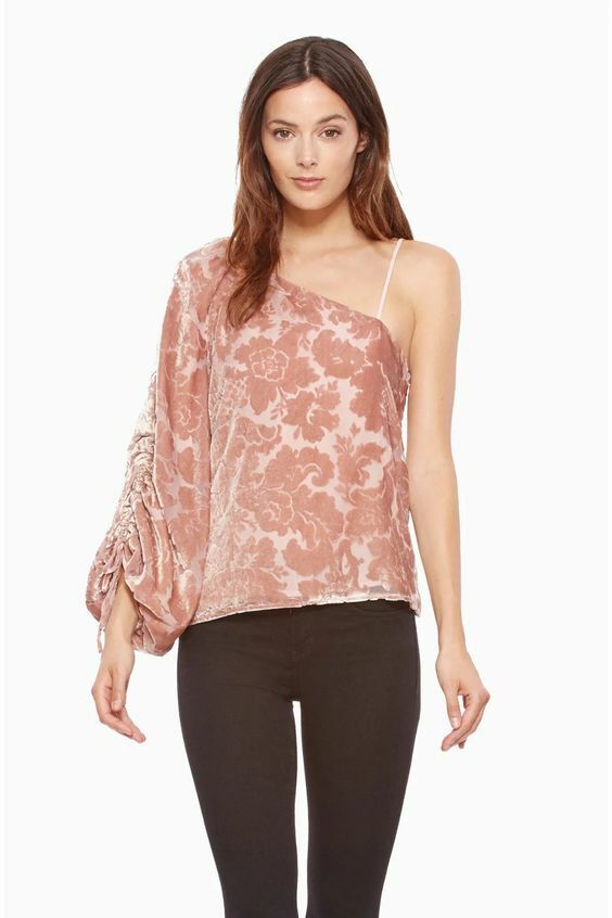 NEW! Parker Women's XS Cleo Floral-Print Blouse Top In Apricot NWT $198