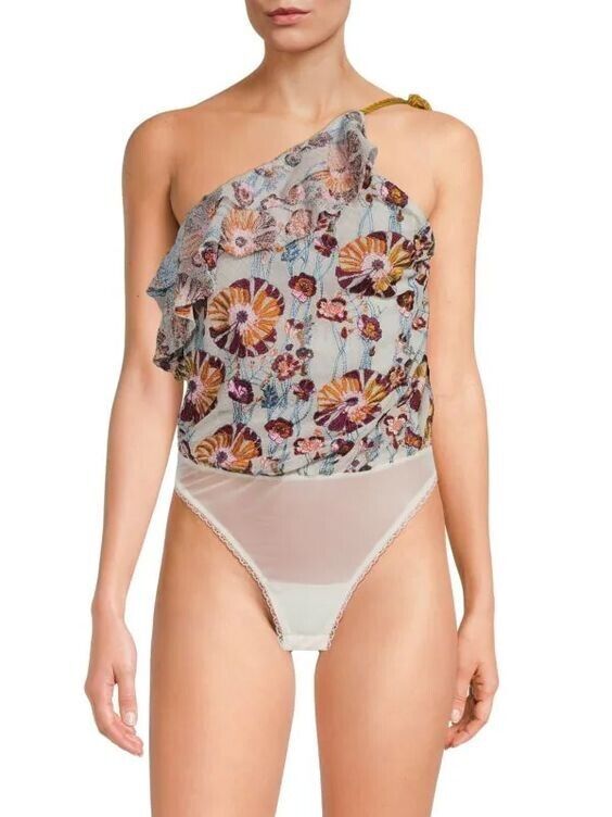 NEW! Free People Women's S Day Date One Shoulder Bodysuit NWT $148