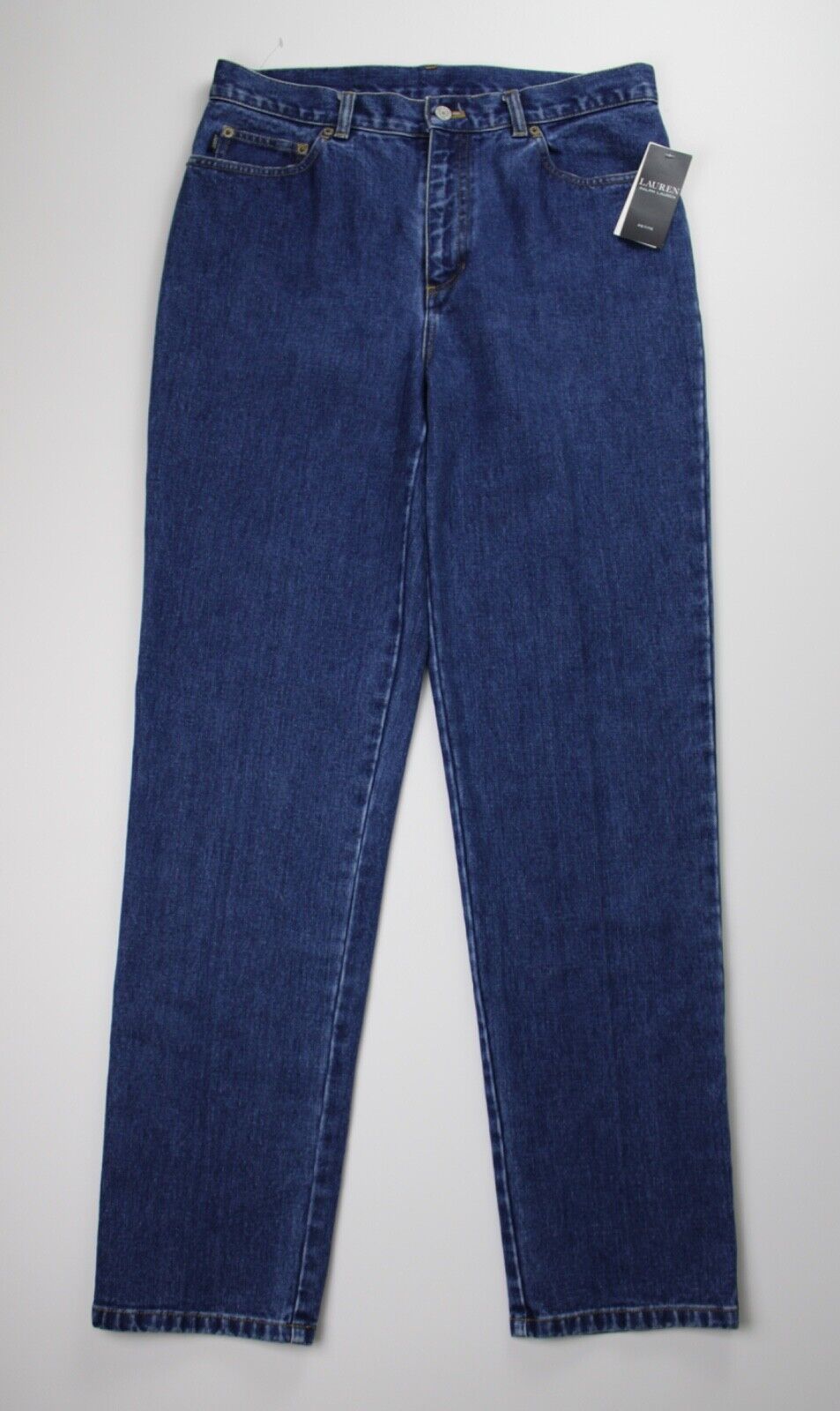 NEW! Lauren Ralph Lauren Women's 12P Mid-Rise Straight Jean NWT $99.50