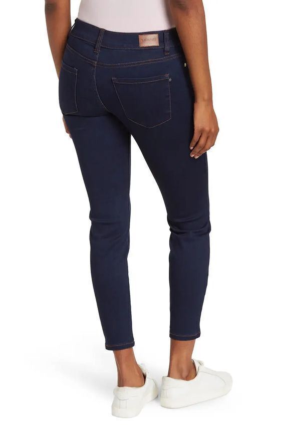 NEW! Tahari Women's 6/28 Kelly Mid-Rise Seta-Silk Denim Skinny Jeans NWT $98